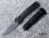 Benchmade Bailout 537GY-03 - Tungsten Gray Cerakote 3.4" CPM-M4 Tanto Blade & Black Aluminum Handle Scales - AXIS Lock Manual w/ Dual Thumb Studs | Made in USA (537GY-03)