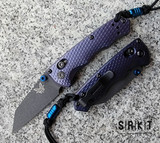 Benchmade Full Immunity Manual 290BK - Cobalt Black 2.49" CPM-M4 Wharncliffe Blade & Crater Blue Aluminum Handle Scales - AXIS Bar Lock Manual w/ Dual Thumb Studs | Made in USA