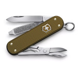 Victorinox Swiss Army Classic SD - 2024 Limited Edition Terra Brown Alox - Thunder Gray Aluminum Alox Handle Scales - 58mm - 5 Function Multi-Tool - Small Blade - Scissors - Nail File w/ 2.5mm Flathead - Key Ring | Made in Switzerland