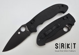 Spyderco Manix 2 XL Salt C95GMCBKP2 - Black DLC MagnaCut Drop Point Blade & Black Bi-Directional G-10 Handle Scales w/ Reversible Tip-Up Pocket Clip - 3.9" Blade Ball Bearing Bar Lock Manual w/ Round Thumb Hole | Made in Golden, Colorado U.S.A. Earth