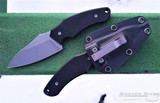 Jake Hoback Shepherd - Stonewash CPM-20CV Fixed Blade - Black G10 Handle