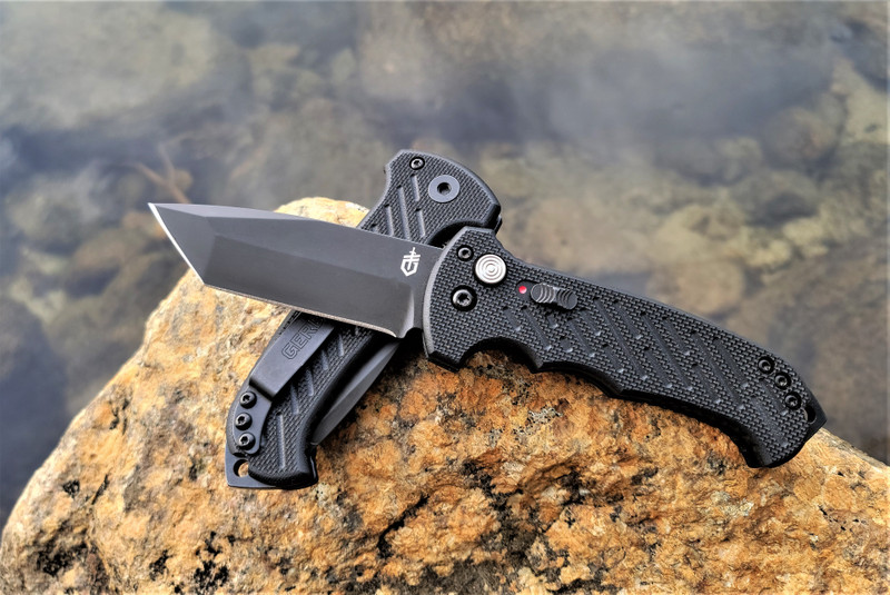 Gerber 06 Auto Tactical 30-001296 Black Tanto S30V 3.8” Blade