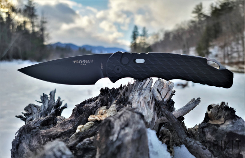 Pro-Tech TR4 F3 Auto Operator @ SRKT Black Blade Black Handle