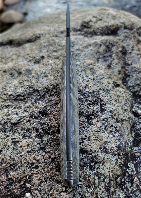 GiantMouse Knives GMF2-P-G @ SRKT Fixed Black PVD Blade Green