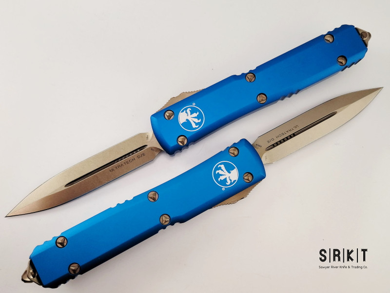 Microtech Ultratech OTF 122-13BL Bronze 3.4” M390 D/E Dagger Blade