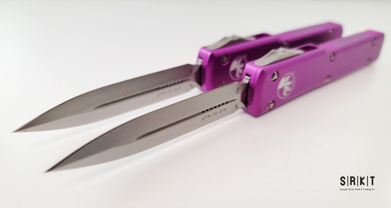 Microtech UTX-70 D/E OTF Auto 147-10VI @ SRKT Stonewash Bohler