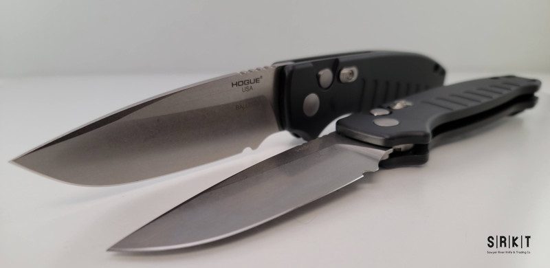 Hogue Knives Ballista I Auto 64136 @ SRKT Tumbled 154CM Drop Point