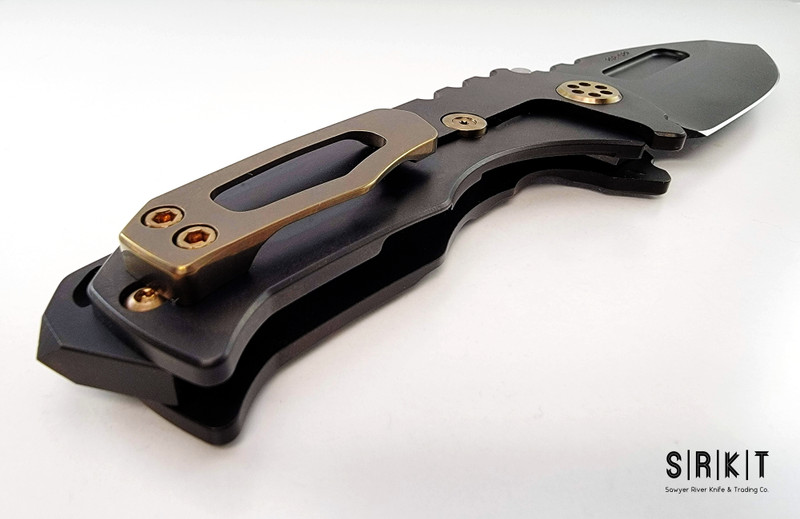 Medford Knife & Tool Genesis T @ SRKT Gold US American Flag Face