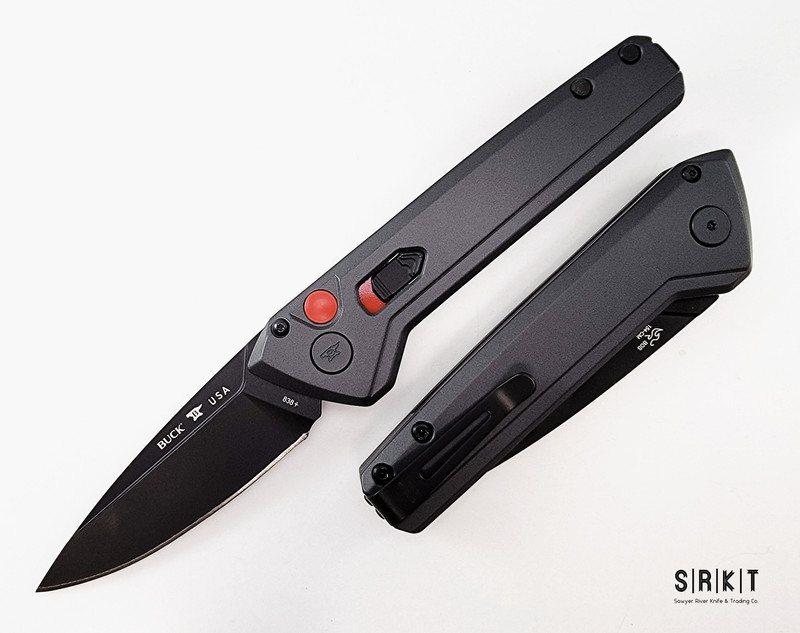 Buck Knives Deploy Automatic Knife 0838GYS1 @ SRKT Black Cerakote