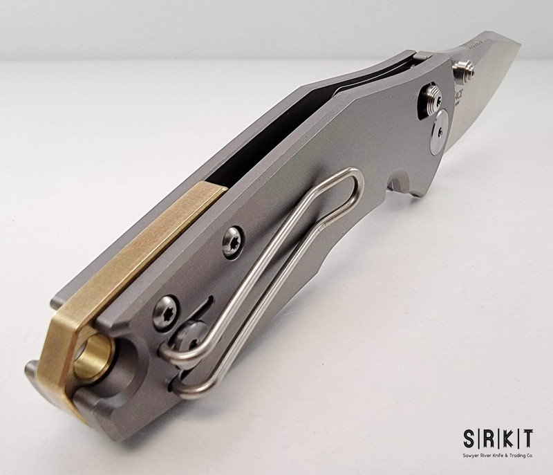 GiantMouse ACE Nazca Titanium EDC Pocket Knife M390 Bar Lock Made