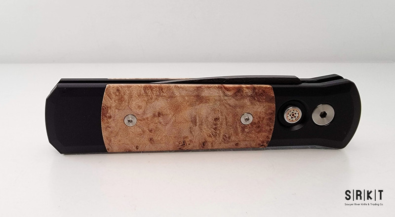 Pro-Tech Godson Custom Chad Nichols Ladder Damascus @ SRKT Maple