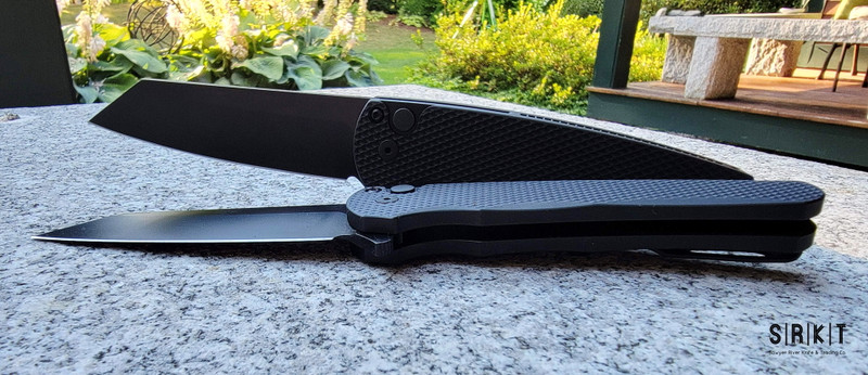 Pro-Tech Malibu Flipper 5206 Black DLC 20CV Reverse Tanto