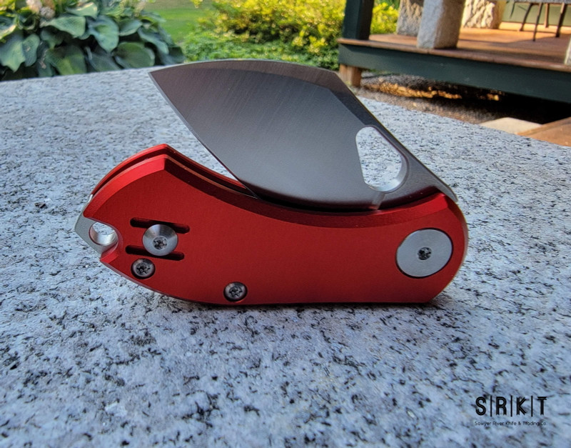 GiantMouse ACE Nibbler Red Aluminum @ SRKT Satin Bohler N690