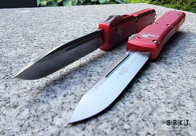Microtech Ultratech OTF 121-10RD Red Anodized Aluminum & Stonewash