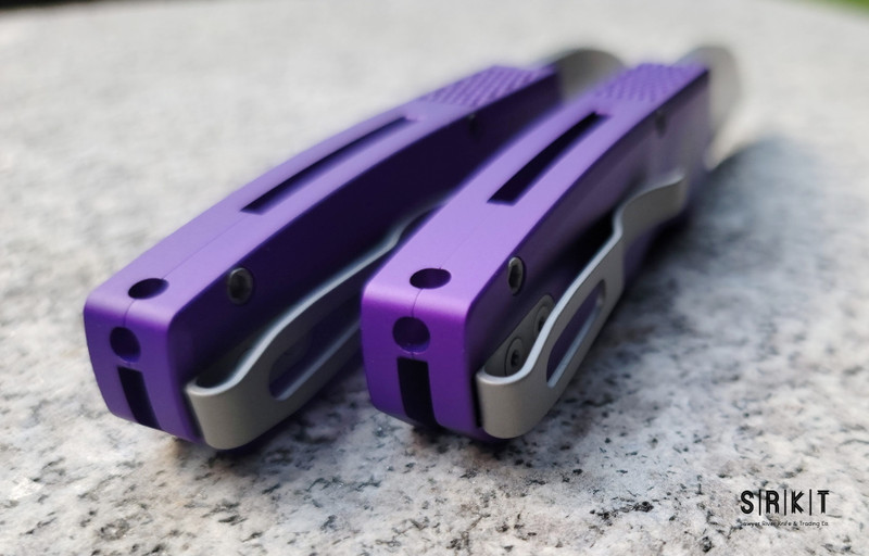 Pro-Tech Knives Runt 5 Auto R5301-PURPLE @ SRKT Stonewash CPM