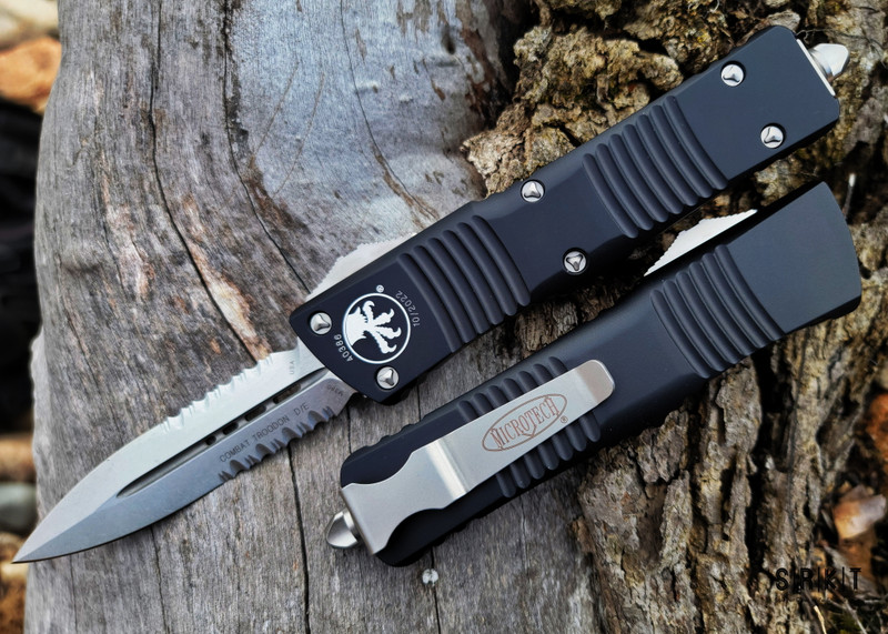 Microtech Combat Troodon D/E OTF Auto 2x Part Serrated 142-11