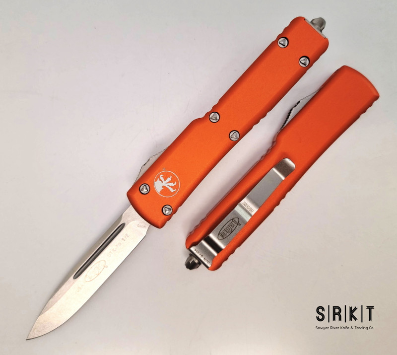 Microtech UTX-70 S/E OTF Auto 148-10OR @ SRKT Stonewashed Bohler