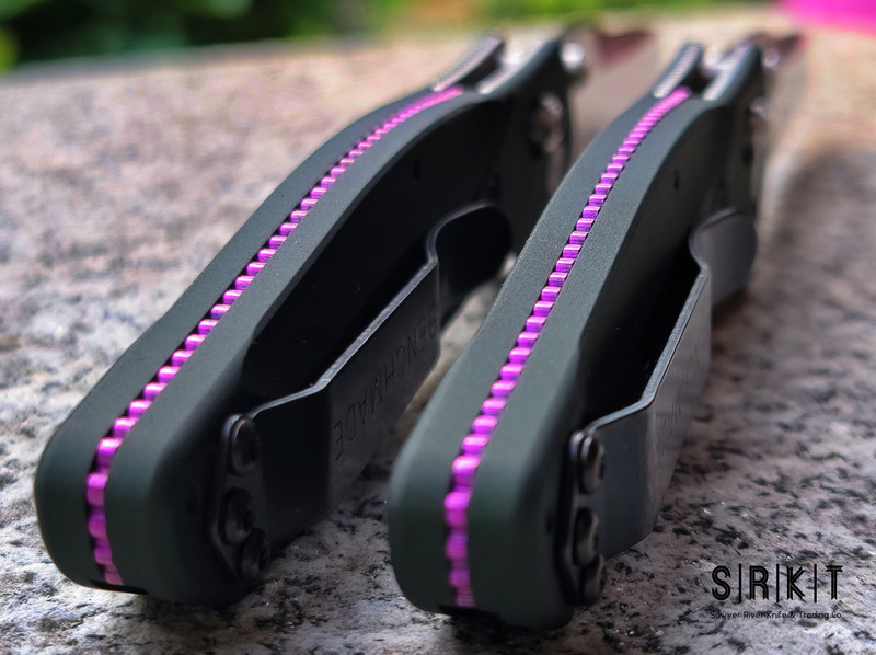 Benchmade Osborne 940 Green Aluminum w/ Purple Spacer & CPM S30V