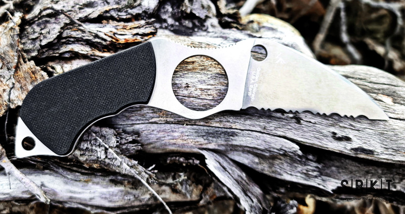 Spyderco Swick 6 Fixed Blade FB14S6 Satin Full Serrate LC200N