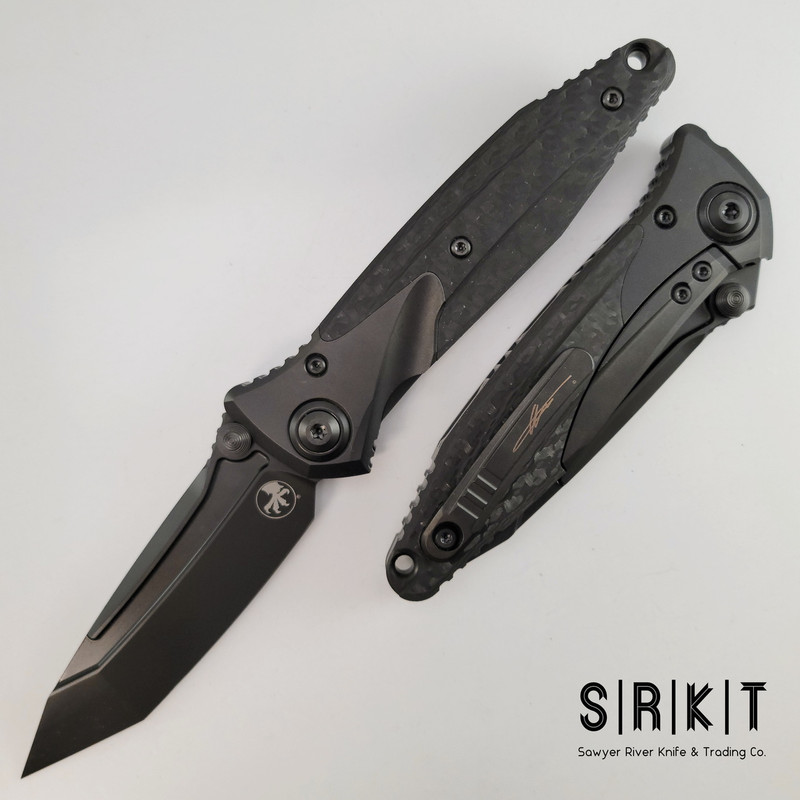 Microtech SOCOM Bravo T/E 261-1 DLCTCFTIS All Black DLC & Carbon