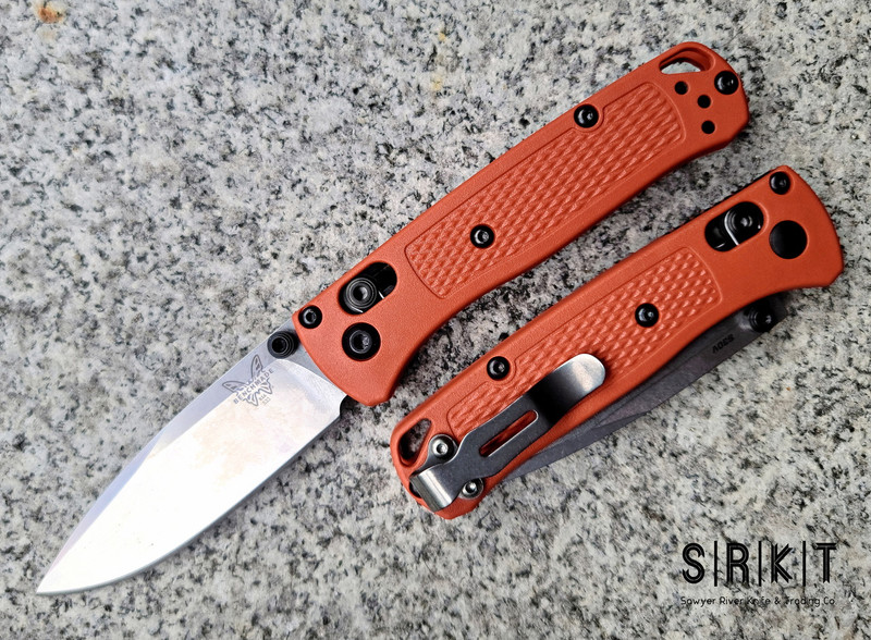 Benchmade Mini Bugout 533-04 Mesa Red Grivory & Satin 2.9” CPM