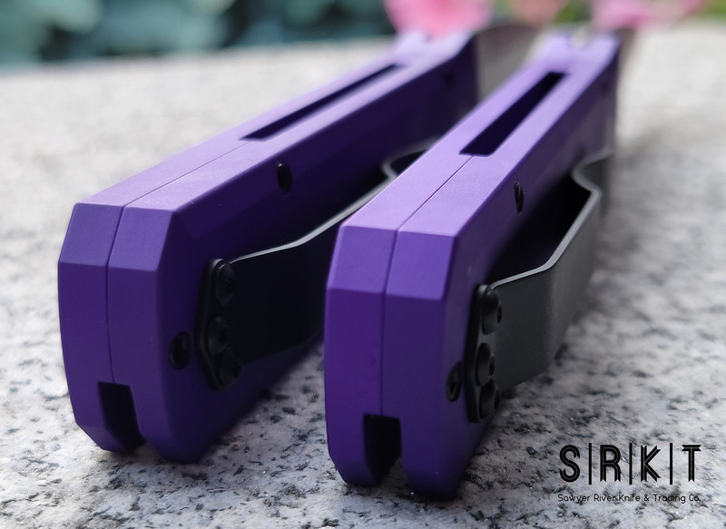 Pro-Tech Godson Auto 721-Purp Black DLC 154CM Stiletto Blade