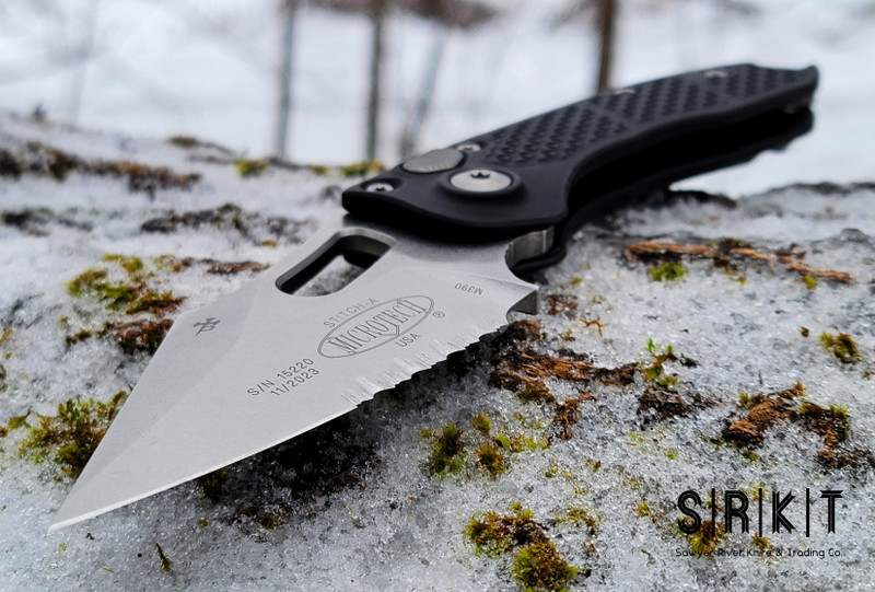Microtech Collaborations Microtech Stitch Auto Partially Serrated 169-11 @ SRKT Stonewash ...