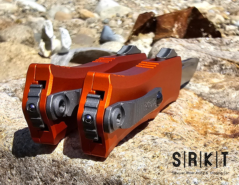 Microtech Hera II Mini S/E Recurve Blade Orange Handle @ SRKT