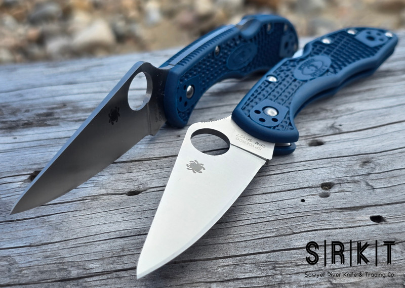 Spyderco Delica 4 Lightweight C11PCBL - Satin CPM SPY27 Leaf