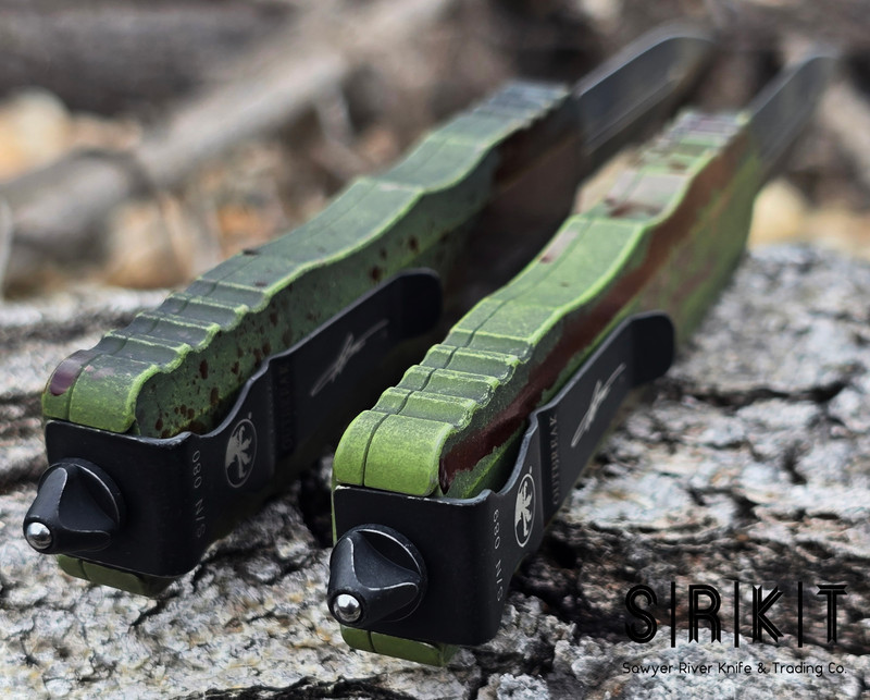 Microtech Dirac Delta Outbreak D/E OTF Auto 227 @ SRKT Distressed
