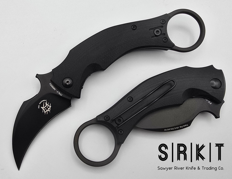 Fox Knives - Bastinelli Black Bird Folding Karambit FX-591BK