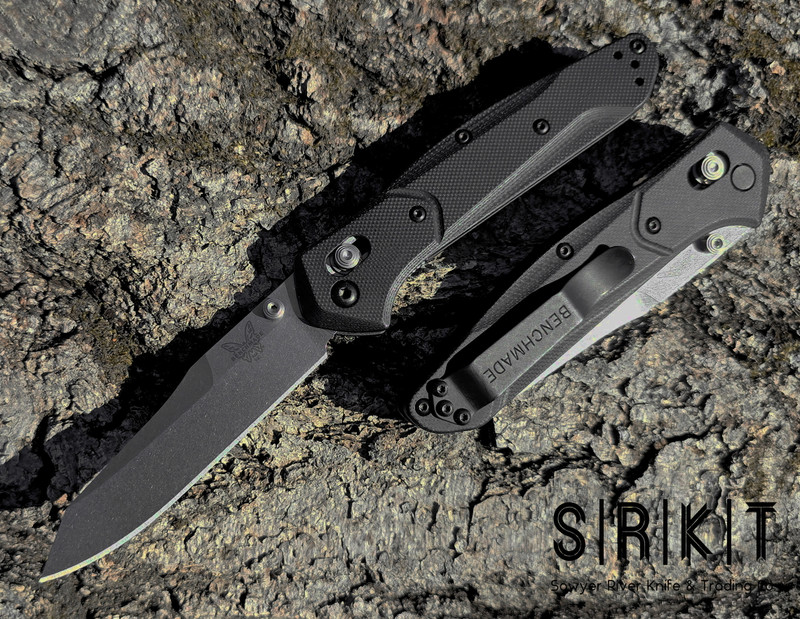 Benchmade Osborne 940-2 Black G-10 w/ Green Spacers & CPM S30V