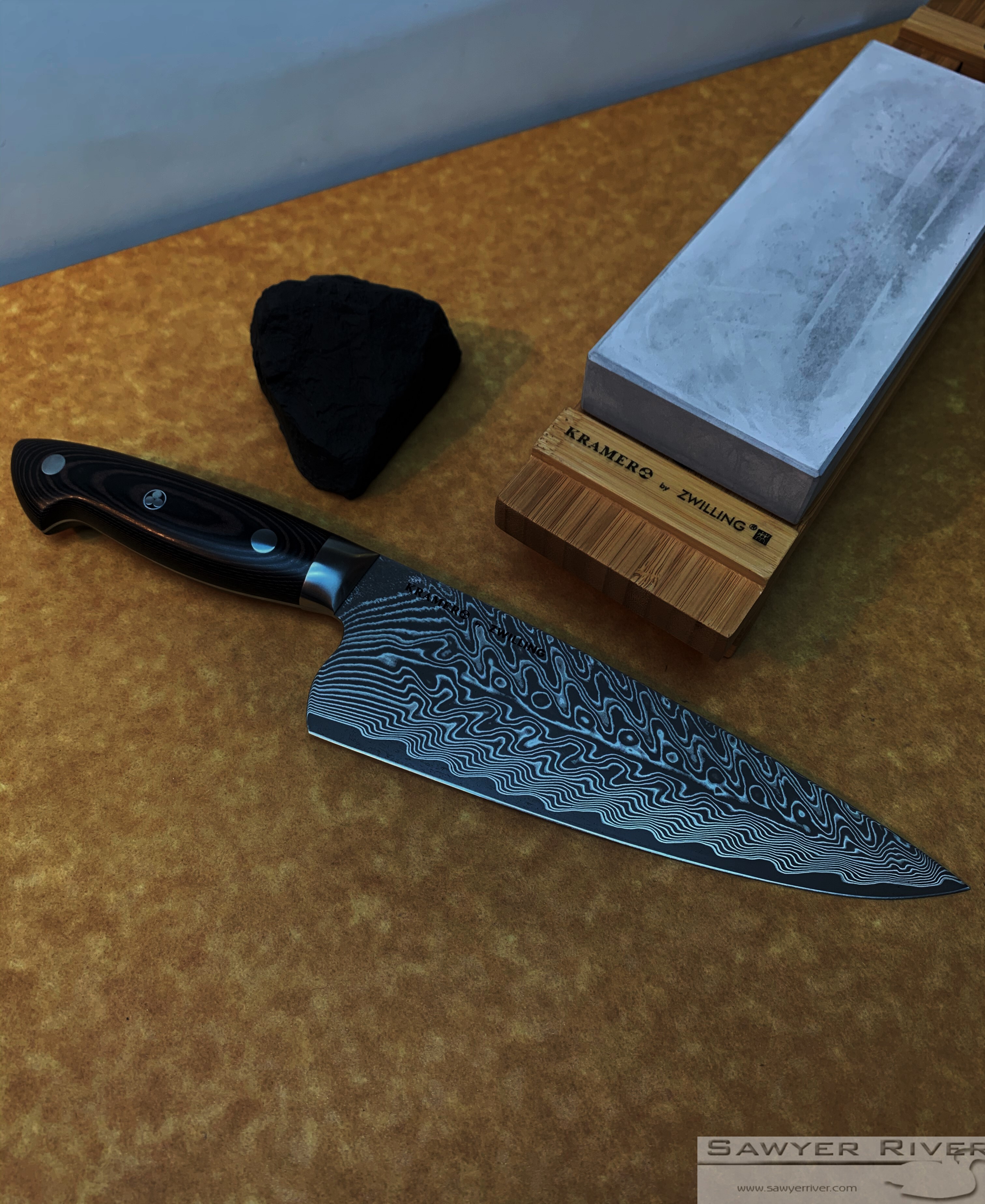 Stainless Damascus 8 Chef's Knife by Zwilling J.A. Henckels - Kramer Knives