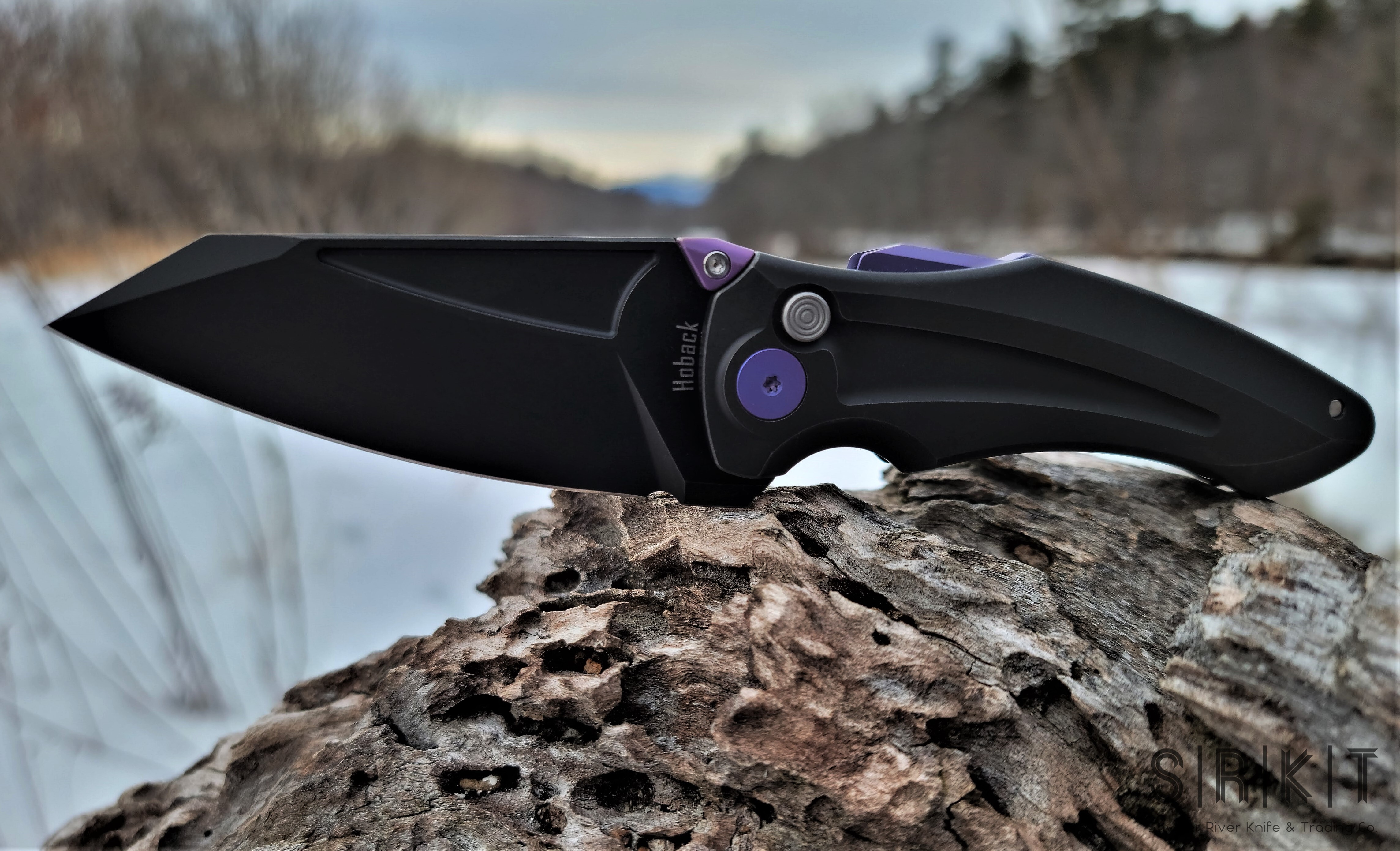 Jake Hoback Knives Sumo Flipper @ SRKT DLC Black Blade