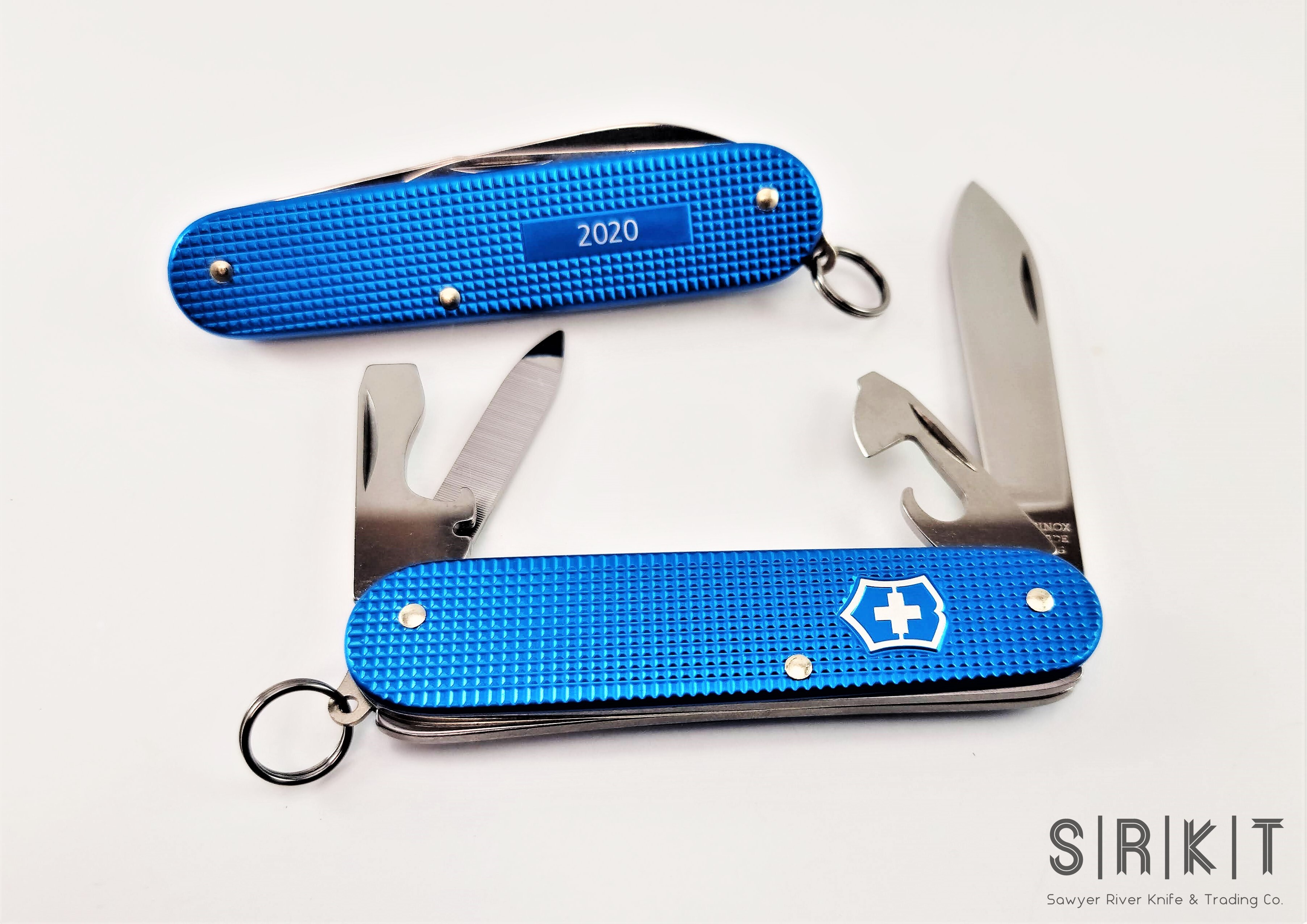 Victorinox Swiss 9 Cadet Multi-Tool SRKT 2020 Limited Blue 0.2601.L20 Army @ Alox Edition Aqua Tool