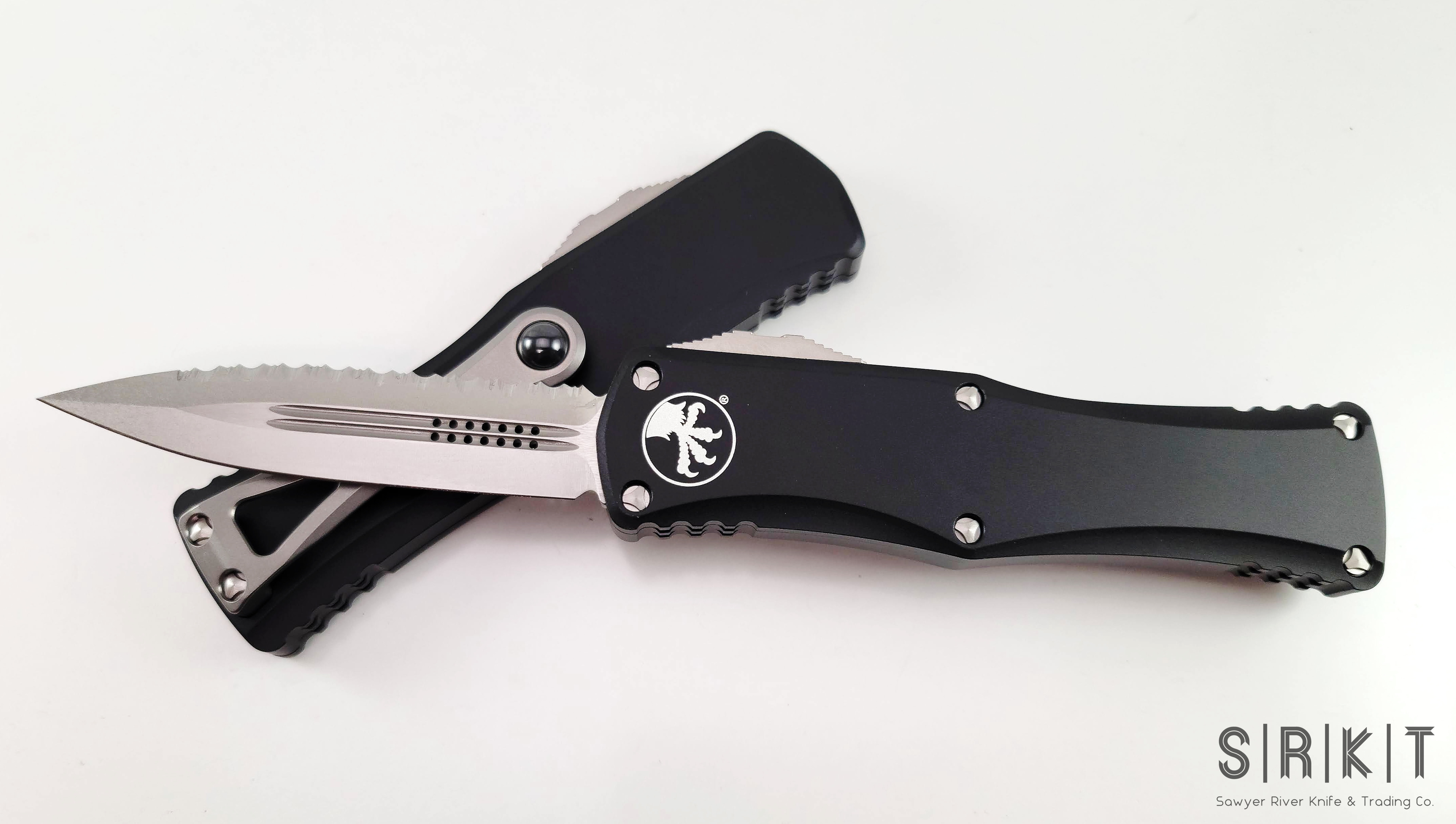 Microtech Hera OTF 702-12 @ SRKT Stonewash D/E Fully Serrated