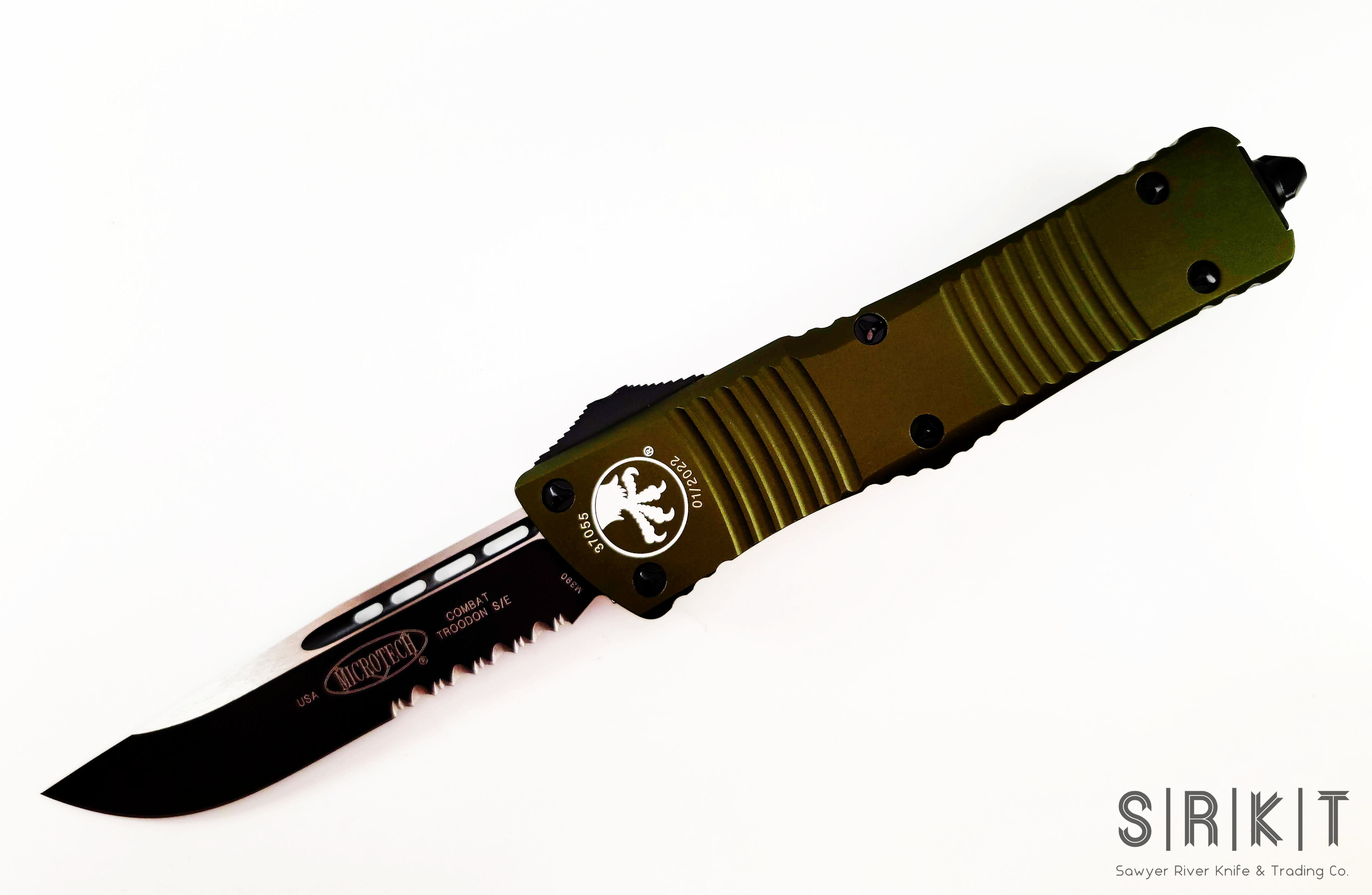 Microtech Combat Troodon 143-2OD @ SRKT Green 6061-T6 Aluminum
