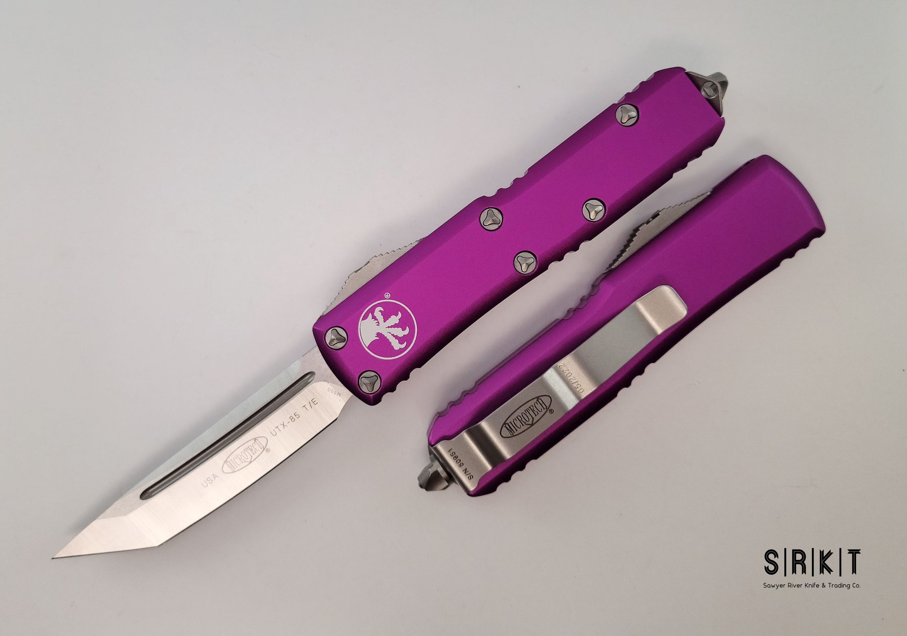 Microtech UTX-85 T/E OTF Auto 233-4VI @ SRKT Satin Bohler M390
