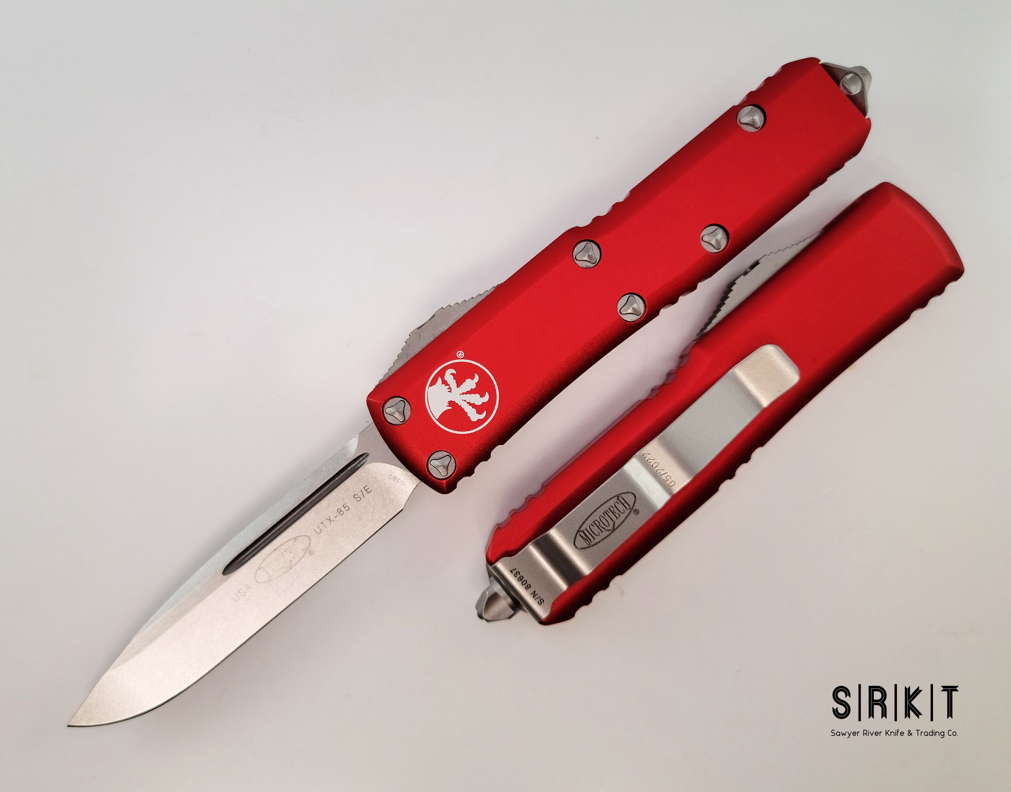 Microtech UTX-85 S/E OTF Auto 231-10RD @ SRKT Stonewash Bohler