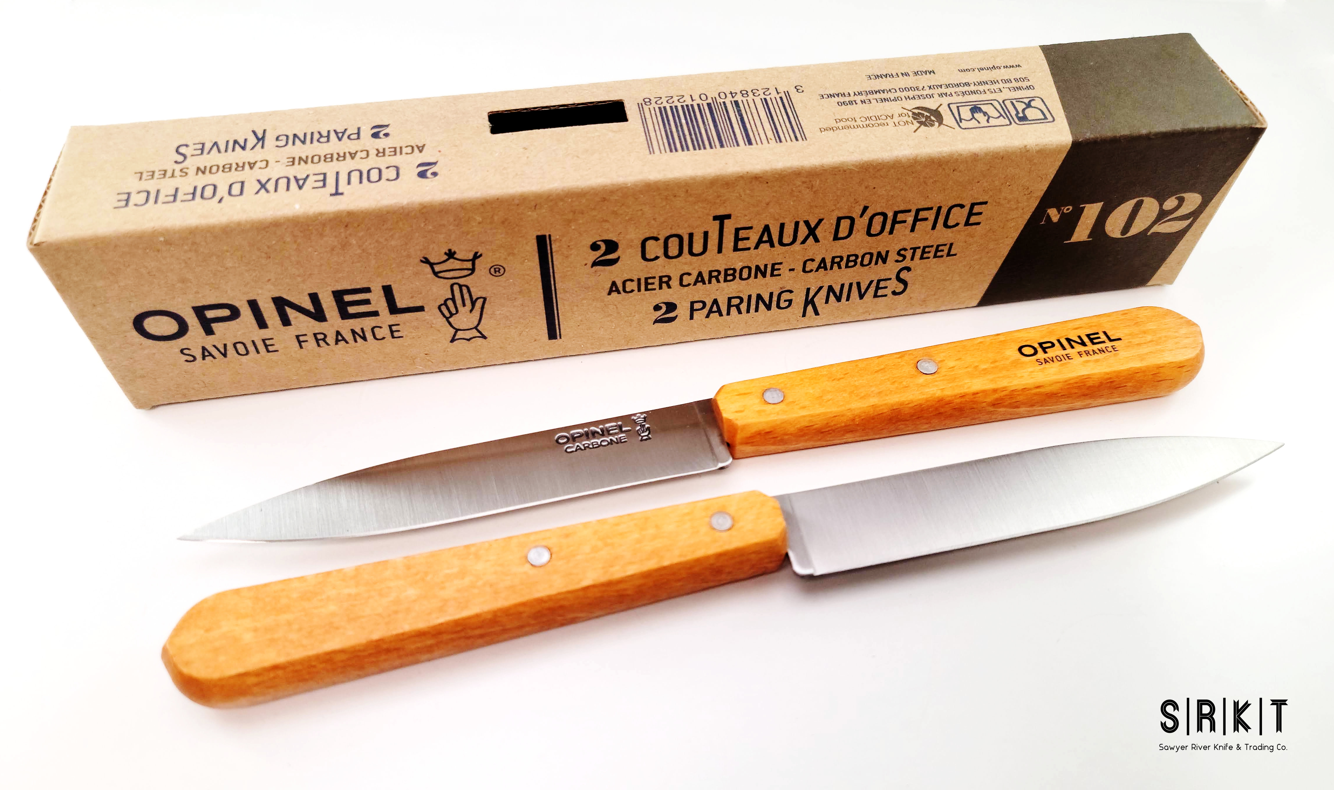 Knife Opinel 12 Closing Karbon Beech