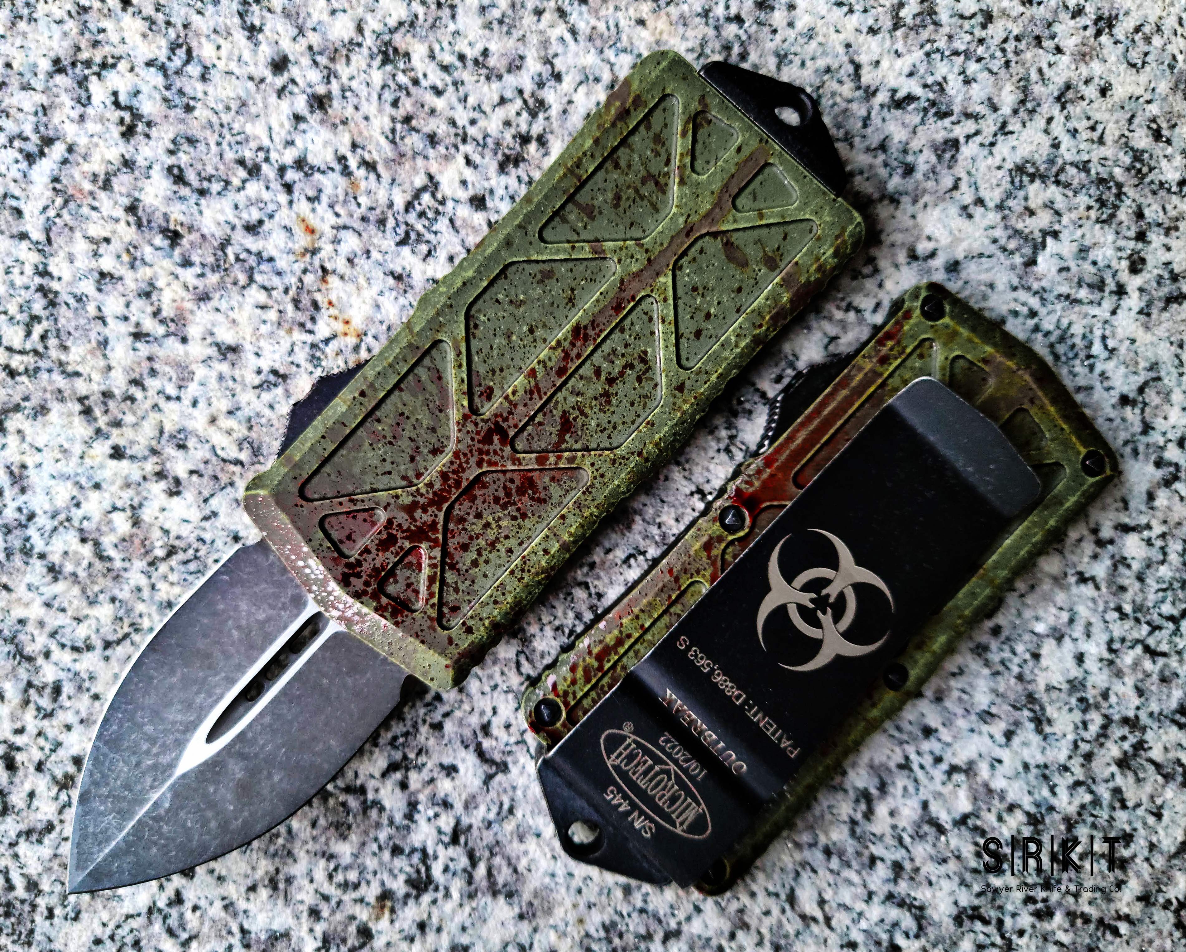 Microtech Signature Series Outbreak Exocet OTF Auto 157-1OBS