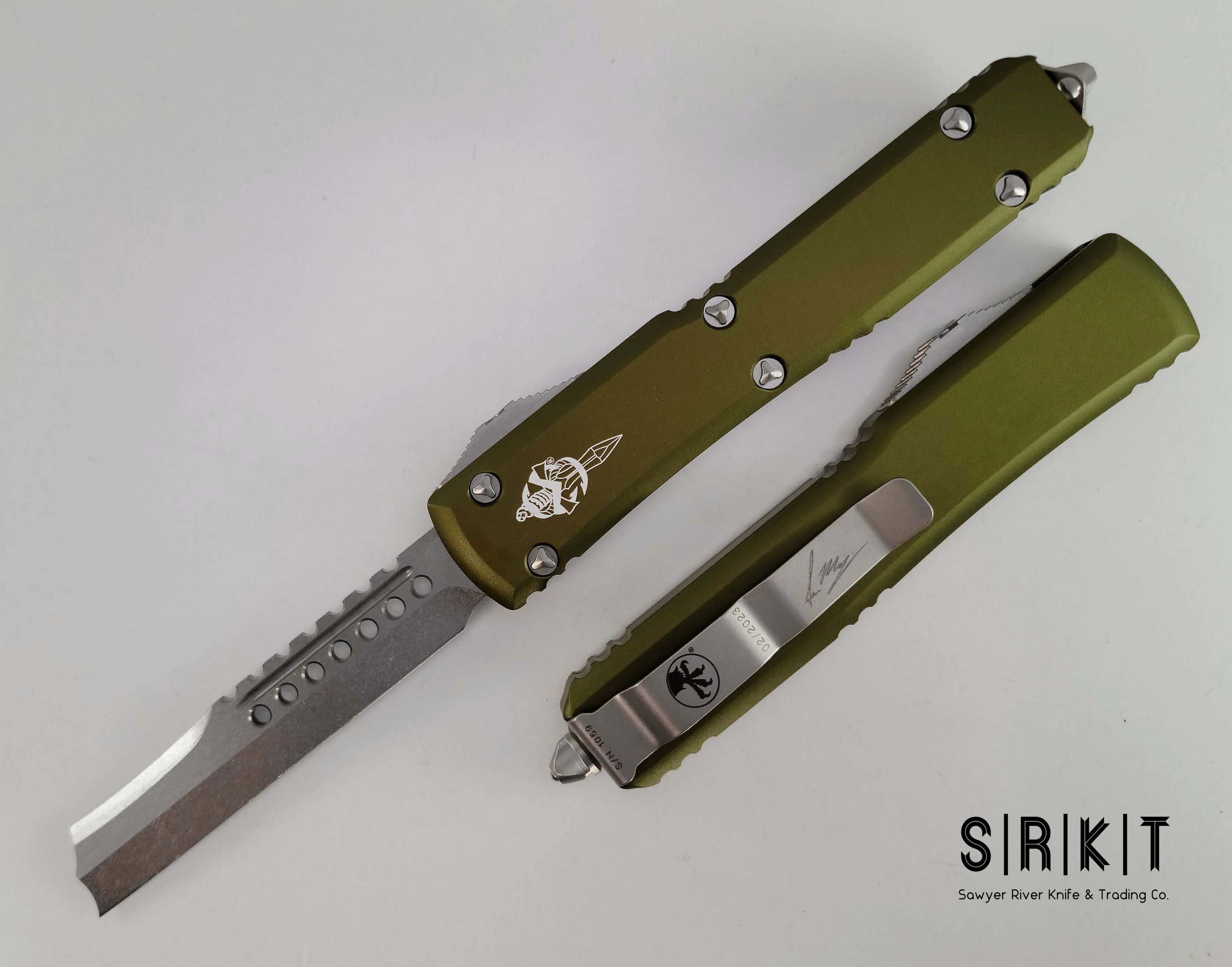 Microtech Ultratech Razor OD Green Signature Series 119R-10ODS OTF