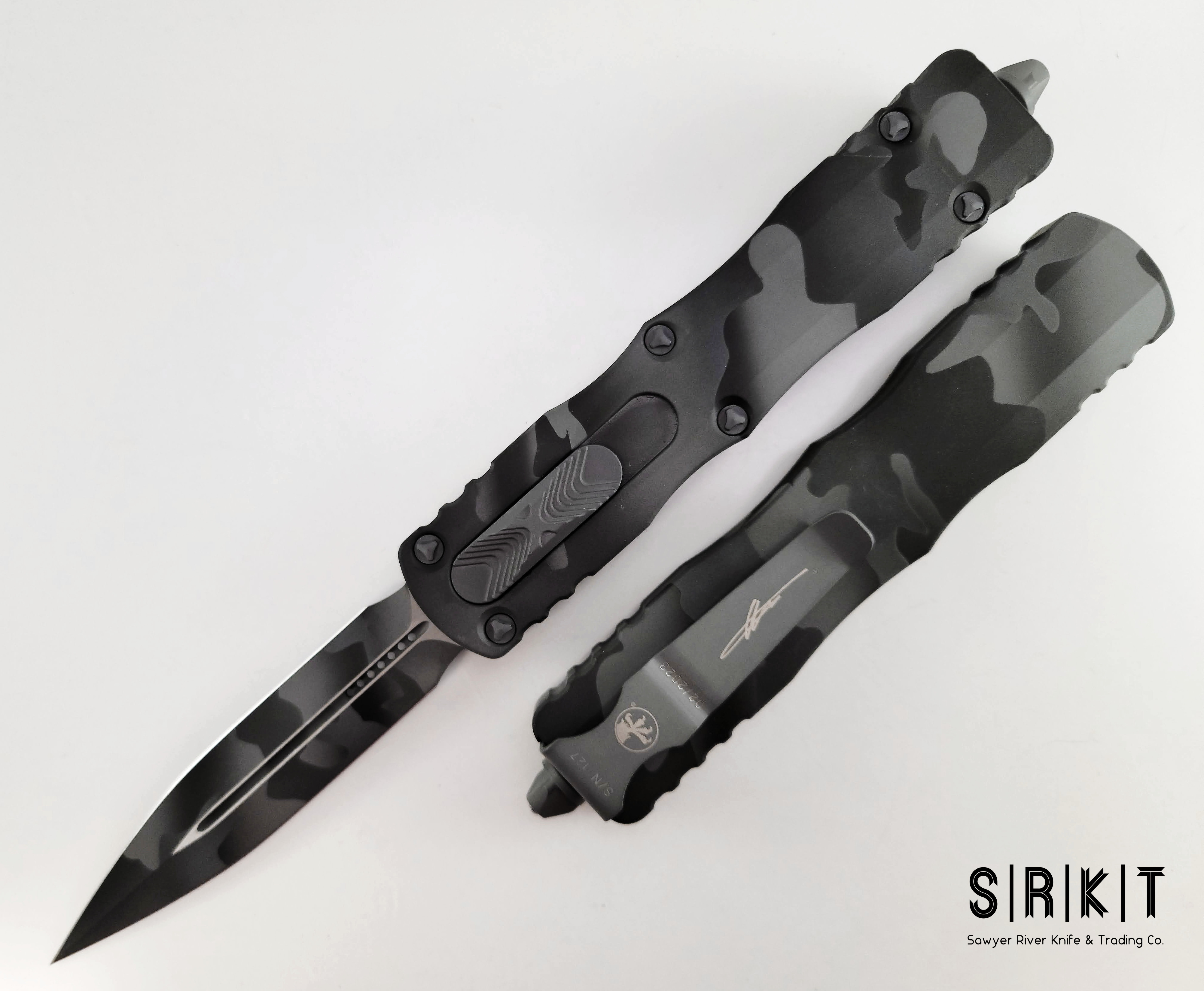 blue mindcort コルトx11 Microtech Signature Series Urban Camo Cerakote Dirac Delta
