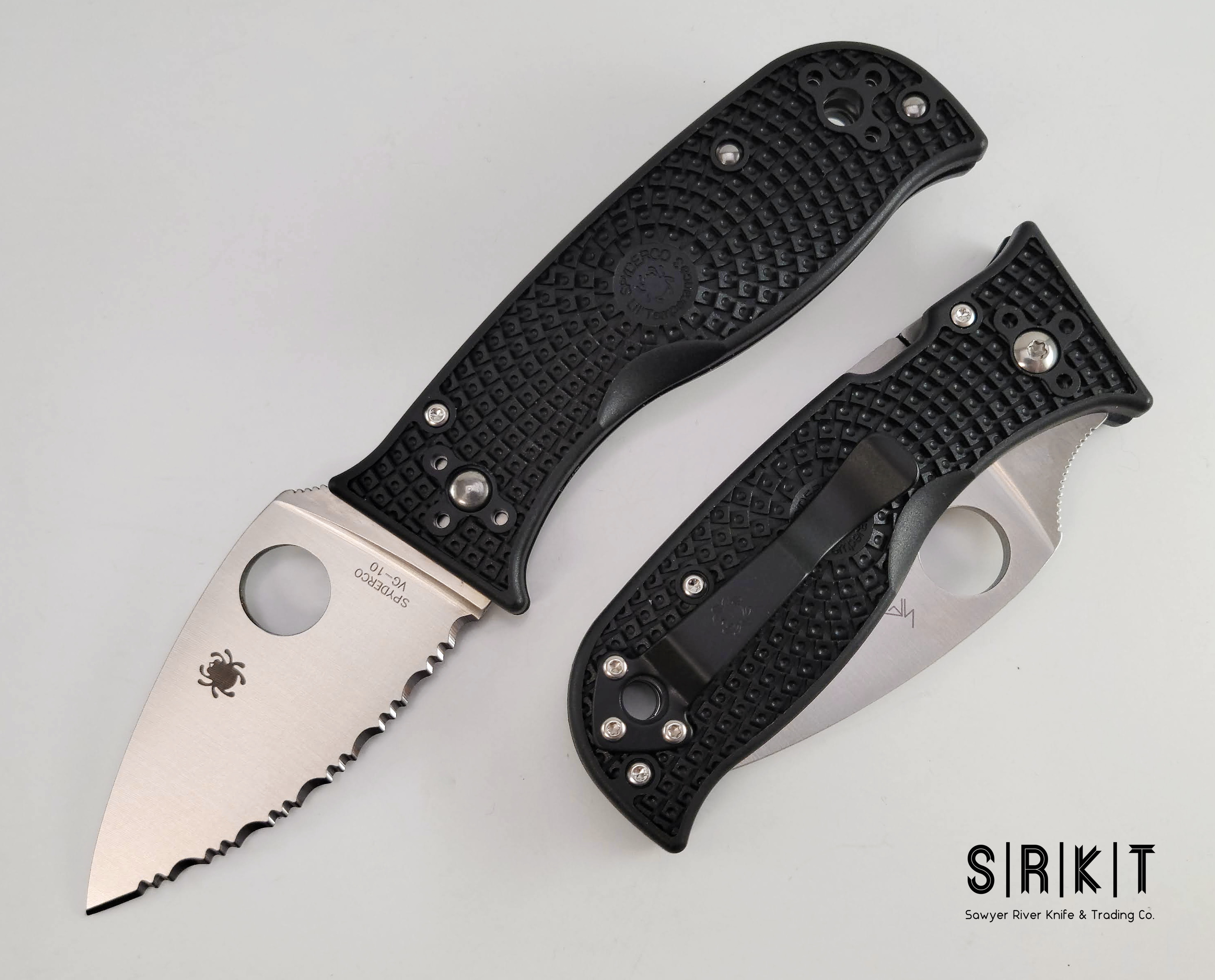Spyderco Lil' Temperance 3 LW VG-10 Serrate C69SBK2 Satin & Black