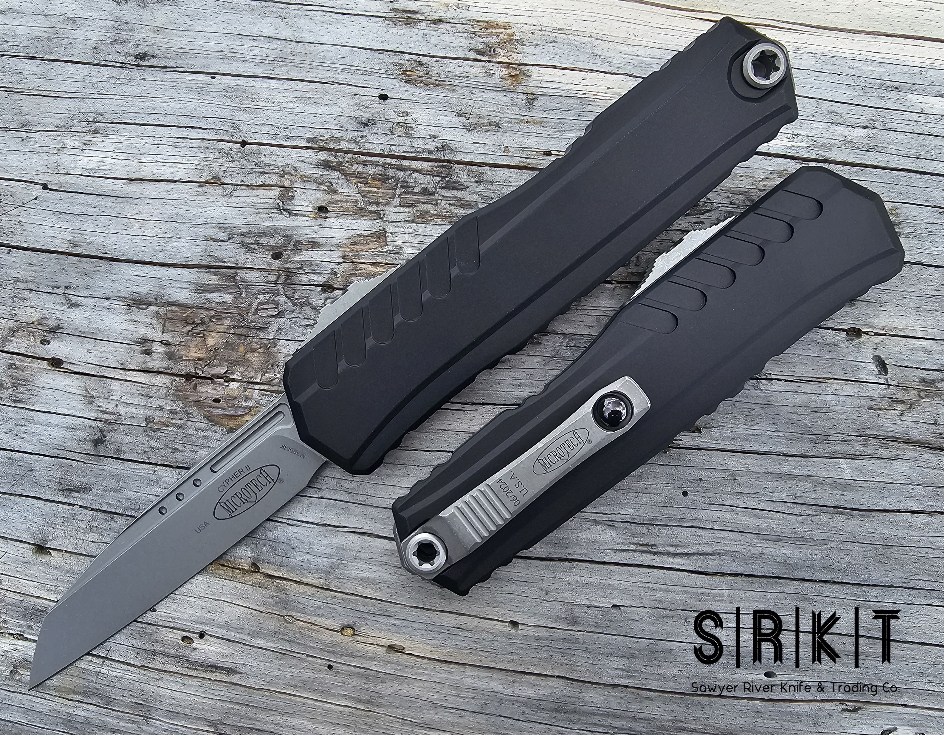 Microtech Cypher II OTF 4” M390MK Wharncliffe Blade & Deep