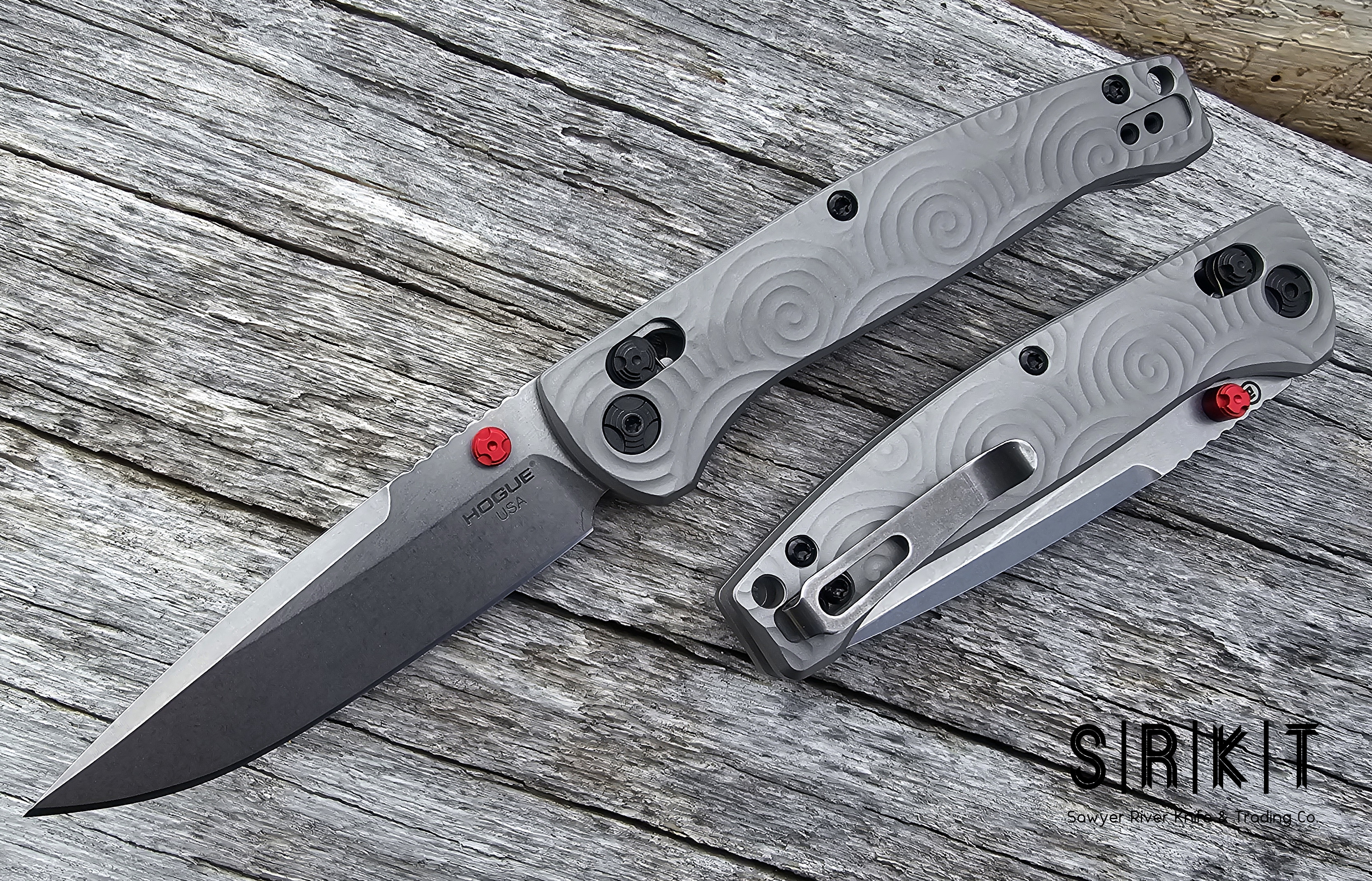 Hogue Deka 24491-LIM Stone Tumbled MAGNACUT Clip Point Blade 