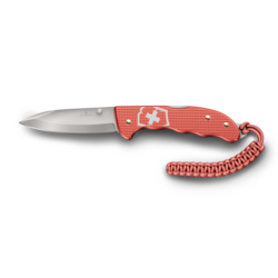 2025 Victorinox Swiss Army Evoke Stone Red LE Alox Stonewash Blade