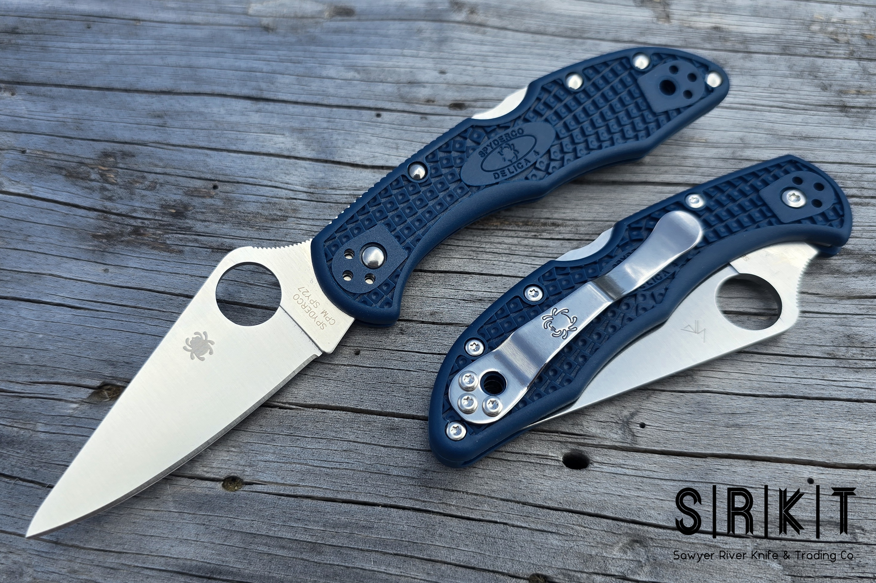 Spyderco Delica 4 Lightweight C11PCBL - Satin CPM SPY27 Leaf