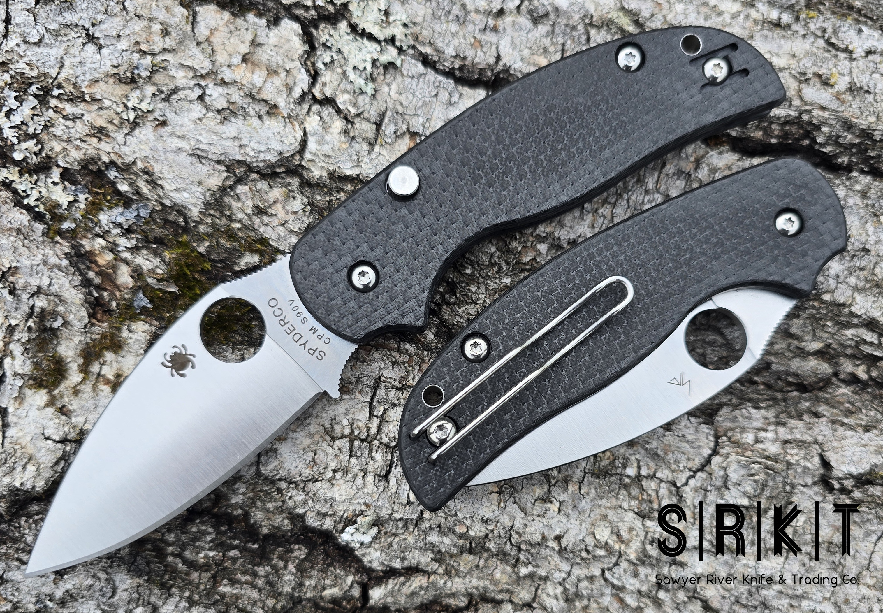 Spyderco Sage 6 2025 Carbon Fiber CPM-S90V Leaf Shaped Blade@SRKT