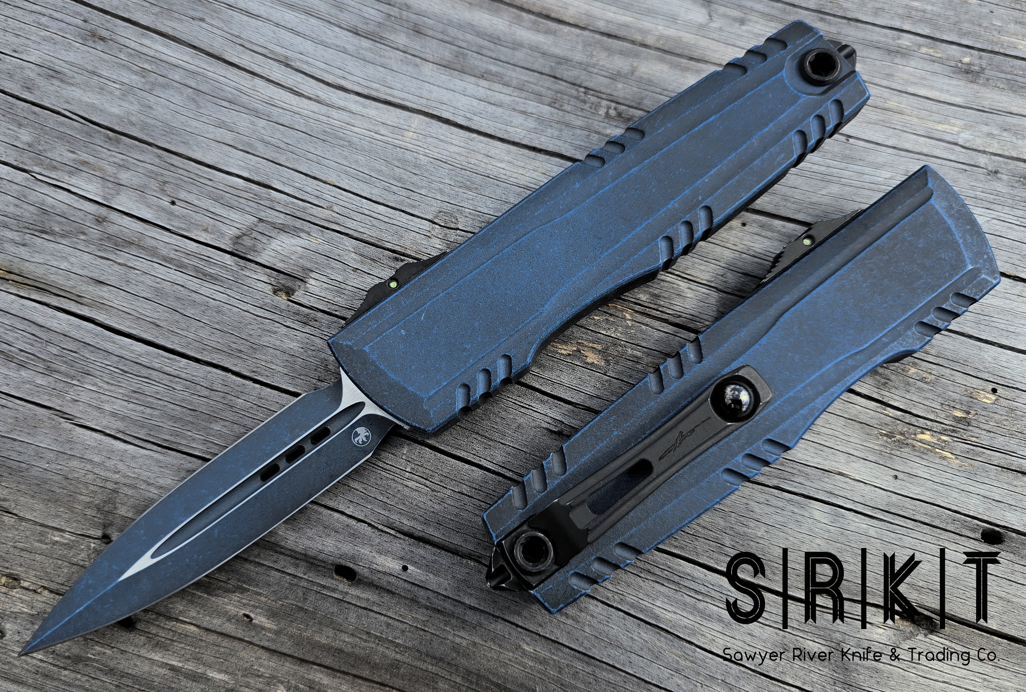 Microtech Luminary Signature Series ZBT Weathered Blue